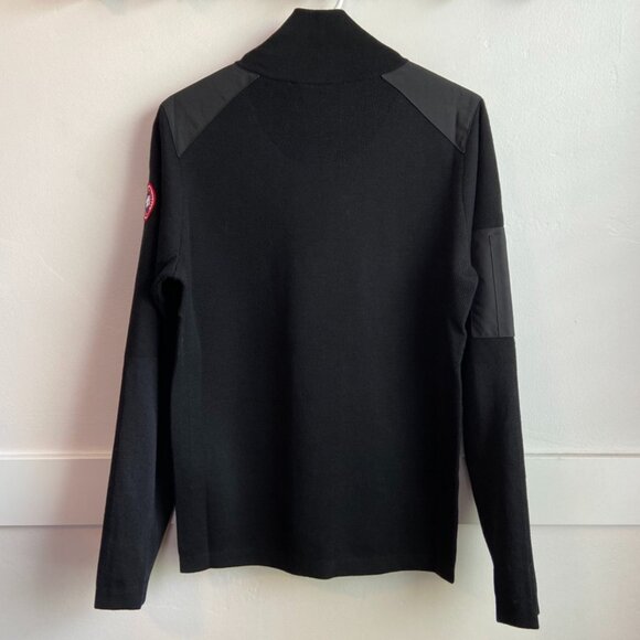 NWT Canada Goose Black Classic Stormont Quarter Zip Sweater - Picture 2 of 11